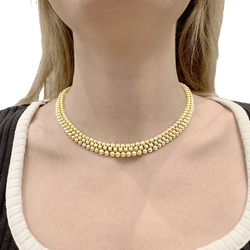 Collier Ras de Cou BOUCHERON "Grains de Raisin" en or jaune - Castafiore