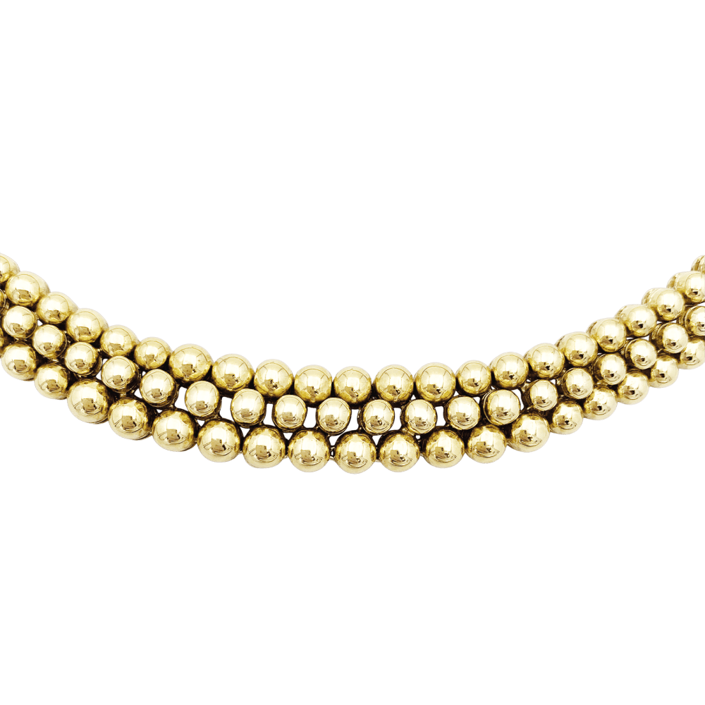 Collier Ras de Cou BOUCHERON "Grains de Raisin" en or jaune - Castafiore