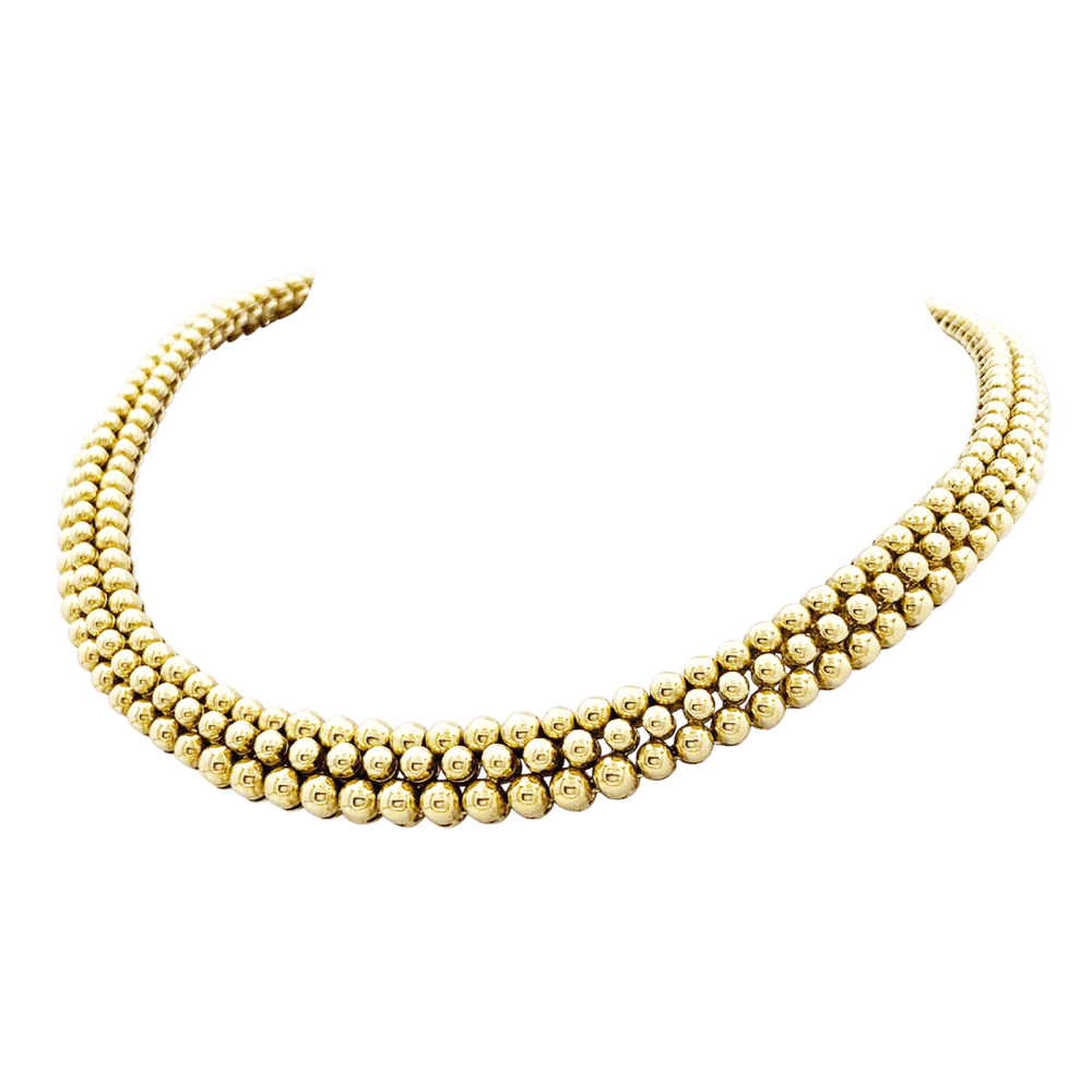 Collier Ras de Cou BOUCHERON "Grains de Raisin" en or jaune - Castafiore