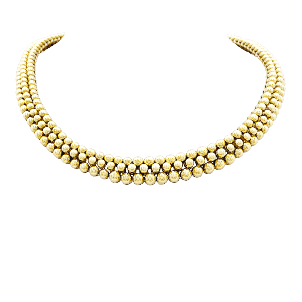 Collier Ras de Cou BOUCHERON "Grains de Raisin" en or jaune - Castafiore