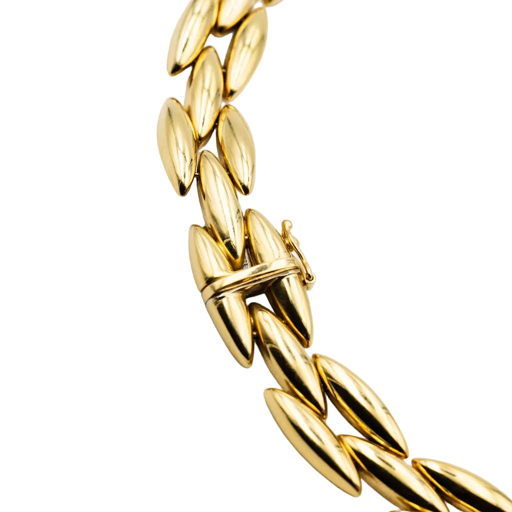 Collier Ras de Cou CARTIER "Gentiane" en or jaune - Castafiore