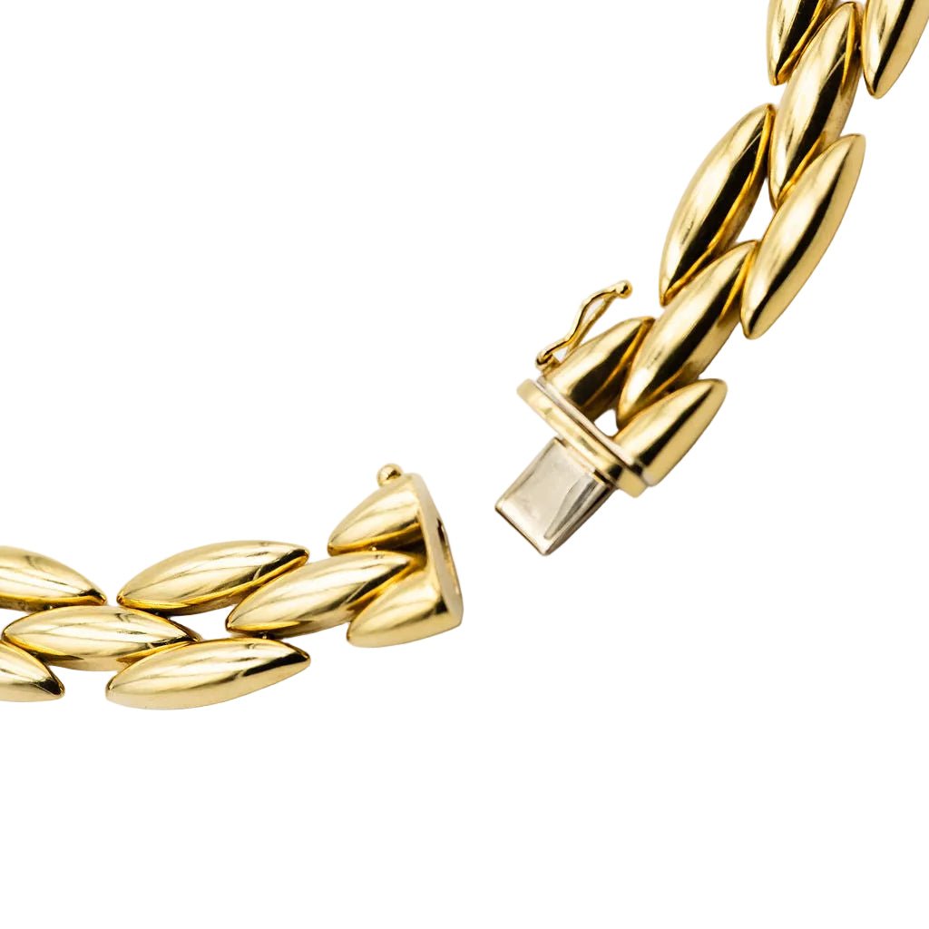 Collier Ras de Cou CARTIER "Gentiane" en or jaune - Castafiore