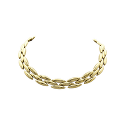 Collier Ras de Cou CARTIER "Gentiane" en or jaune - Castafiore