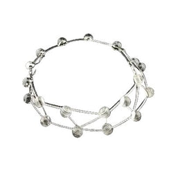 Collier Ras de Cou CARTIER "Les Molécules" en or blanc et cristal de roche - Castafiore