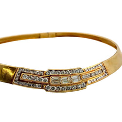 Collier Ras de Cou en or jaune et diamants - Castafiore