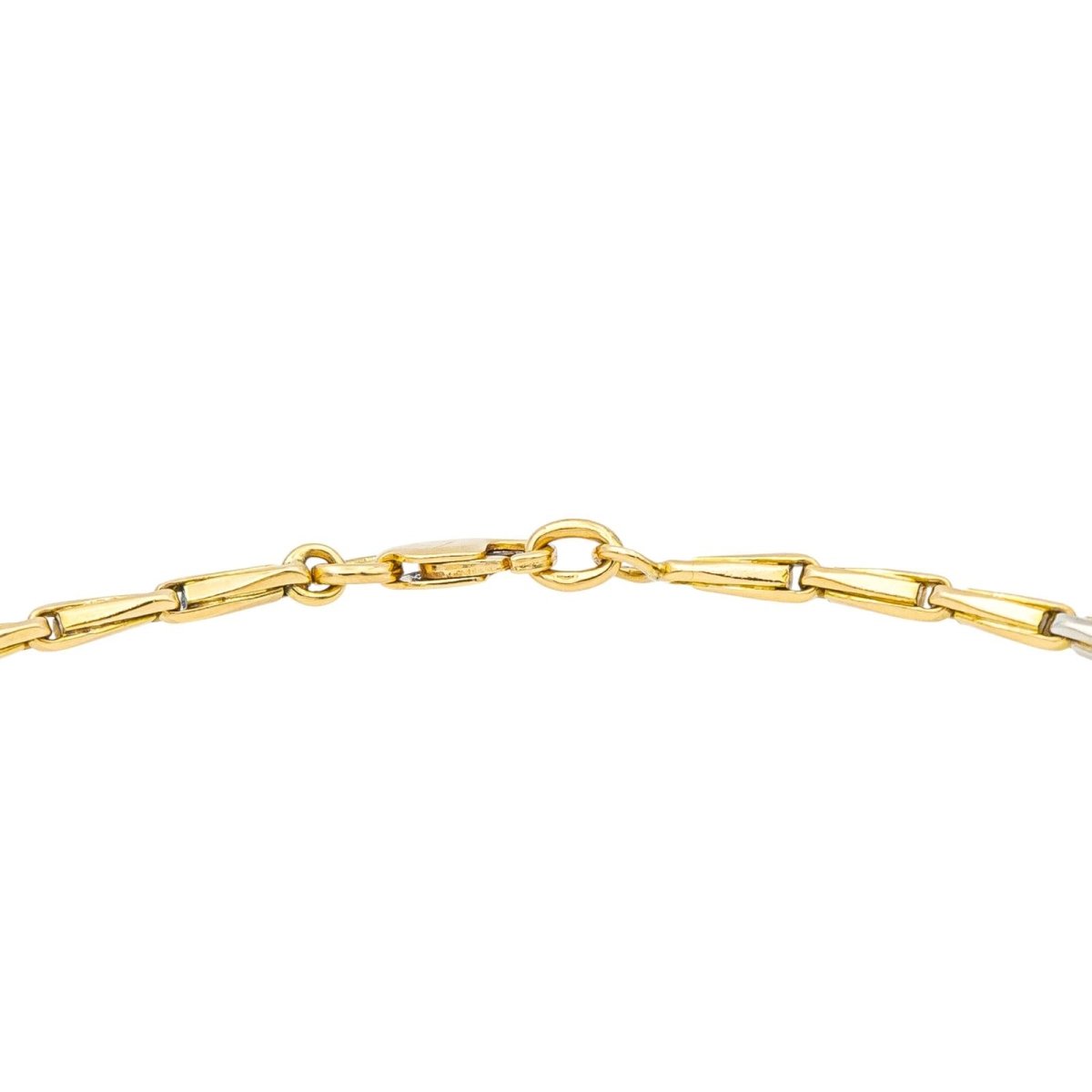 Collier Ras de Cou en or jaune et or blanc - Castafiore