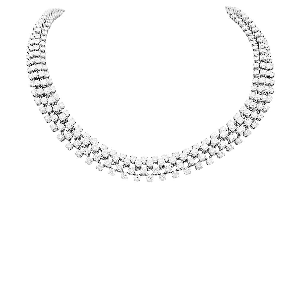 Collier Rivière BOUCHERON "Angélique" en or blanc et diamants - Castafiore