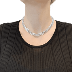 Collier Rivière BOUCHERON "Angélique" en or blanc et diamants - Castafiore