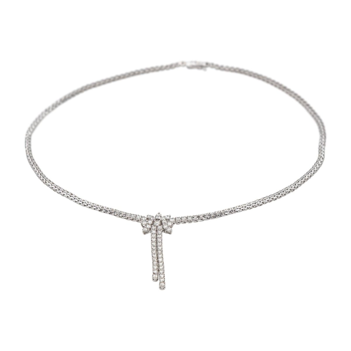 Collier Rivière en or blanc et diamants - Castafiore