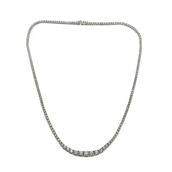 Collier Rivière en or blanc et diamants - Castafiore