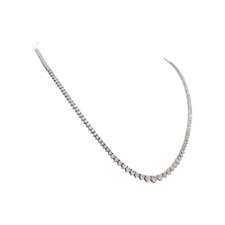 Collier Rivière en or blanc et diamants - Castafiore