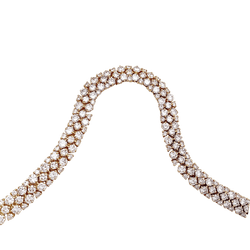 Collier Rivière en or jaune avec diamants - Castafiore