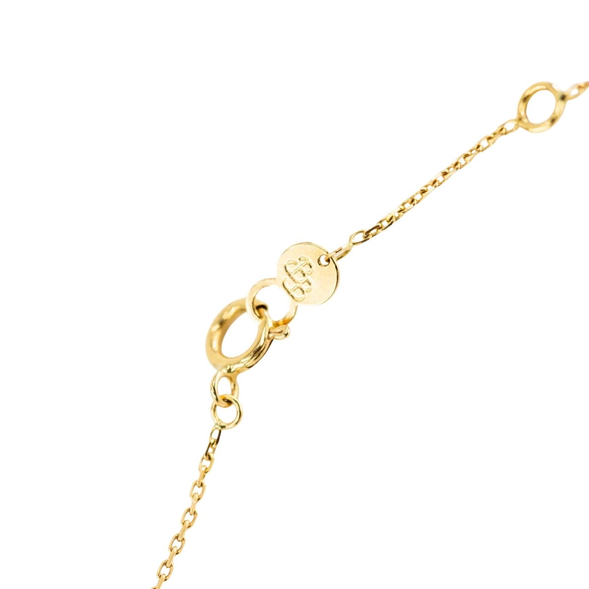 Collier Rivière LA BRUNE ET LA BLONDE "Confetti" en or jaune, saphirs jaunes et diamants - Castafiore