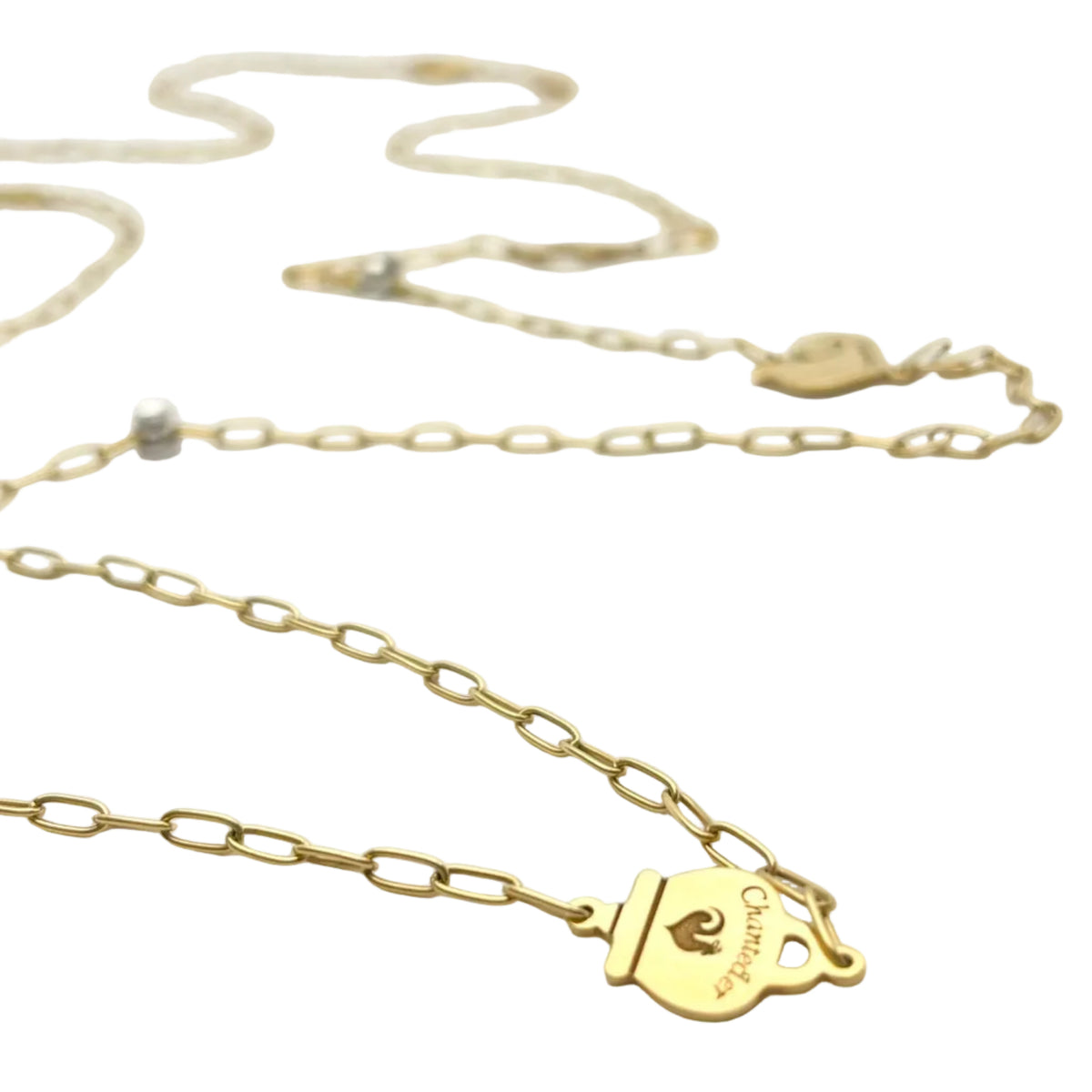 Collier Sautoir CHANTECLER en or blanc, or jaune et diamants - Castafiore