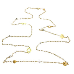 Collier Sautoir CHANTECLER en or blanc, or jaune et diamants - Castafiore