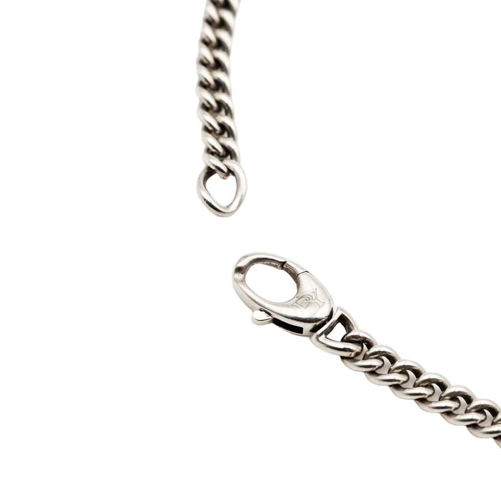Collier Sautoir DAVID YURMAN "Gradient Curb Chain" en argent et or jaune - Castafiore
