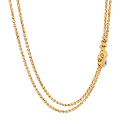 Collier Sautoir en or jaune et diamants - Castafiore