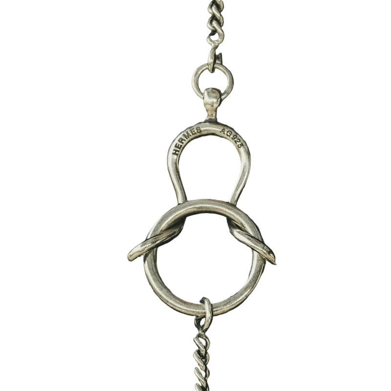 Collier Sautoir HERMÈS "Arabesque" en argent - Castafiore