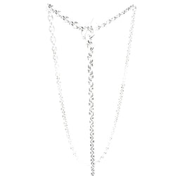 Collier Sautoir HERMÈS "Crescendo" en argent - Castafiore