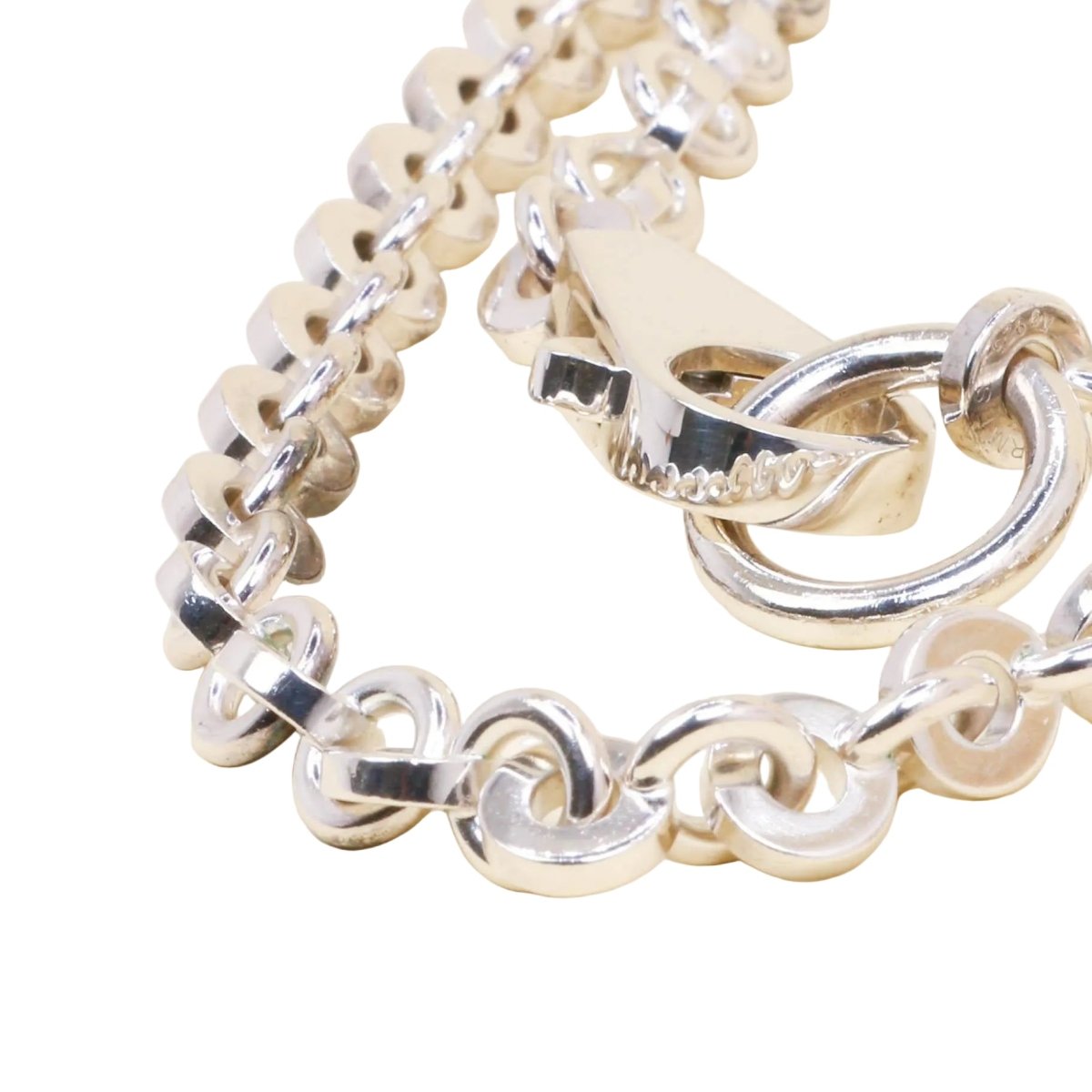Collier Sautoir HERMÈS "Voltige" en argent - Castafiore