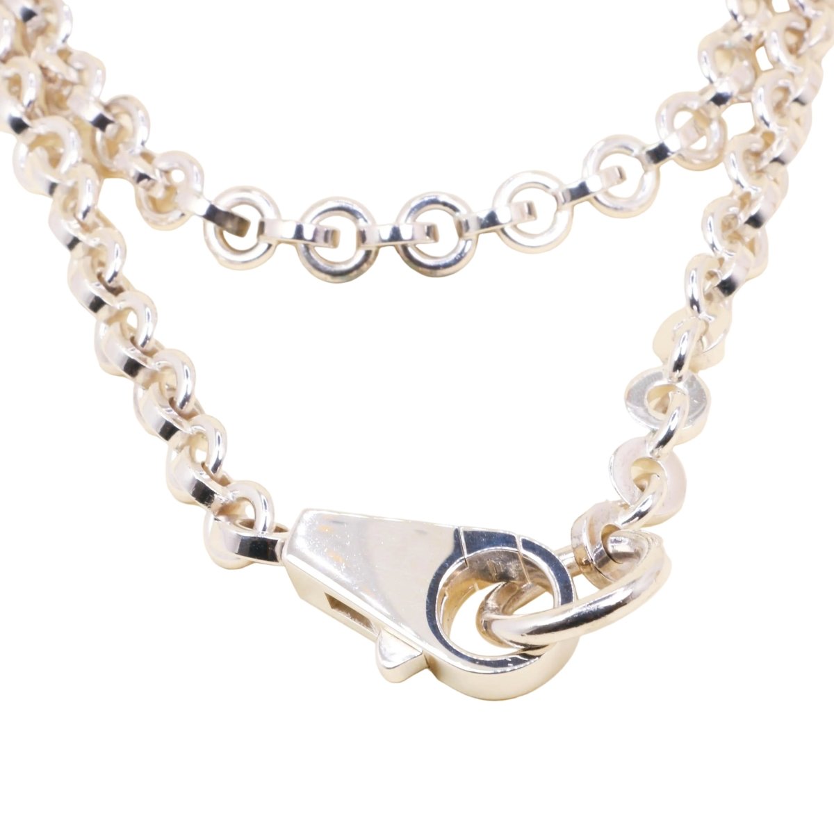 Collier Sautoir HERMÈS "Voltige" en argent - Castafiore