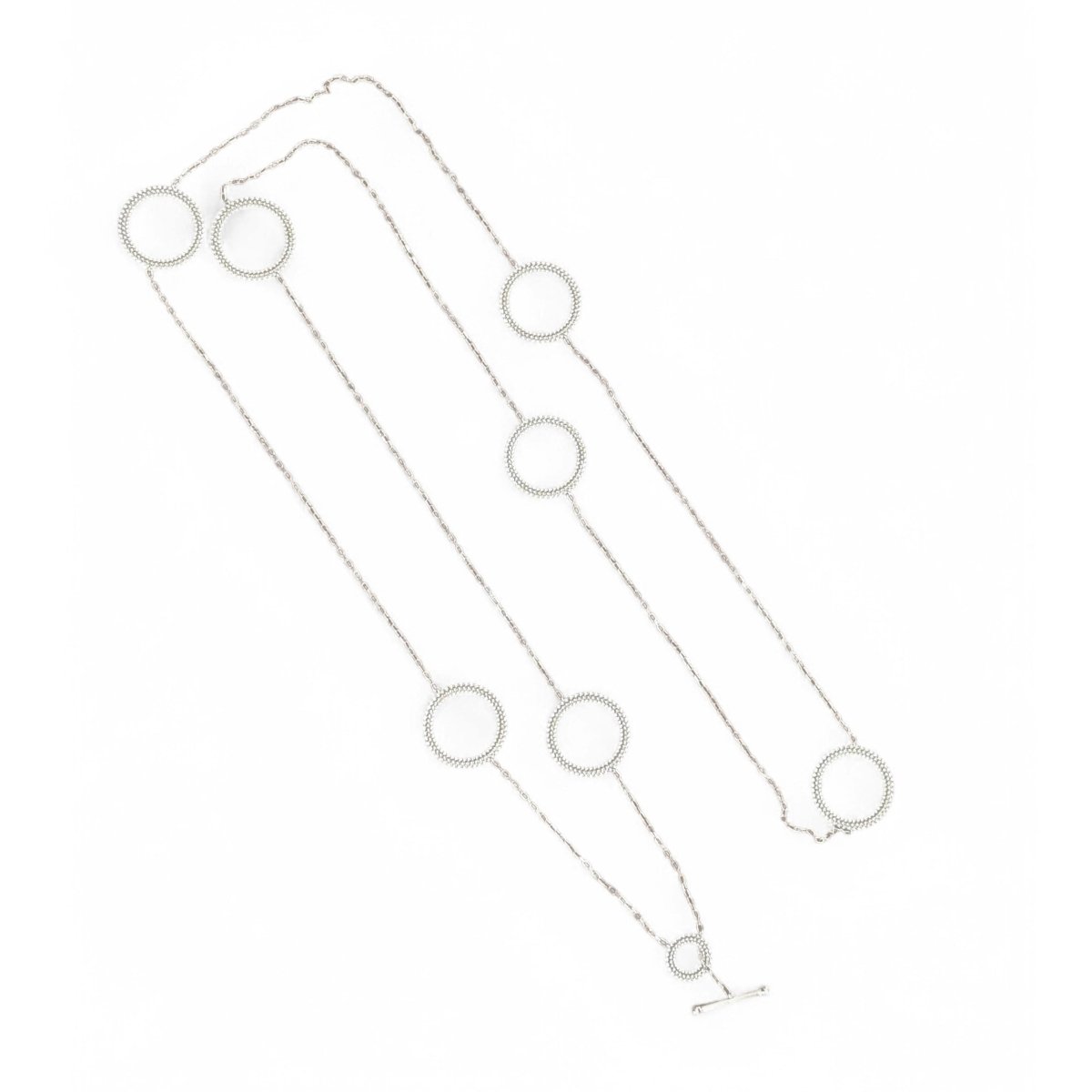 Collier Sautoir MAUBOUSSIN "Le premier Jour" en or blanc et perles - Castafiore