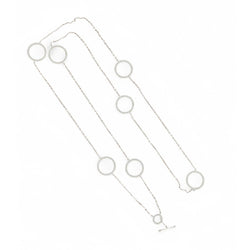 Collier Sautoir MAUBOUSSIN "Le premier Jour" en or blanc et perles - Castafiore