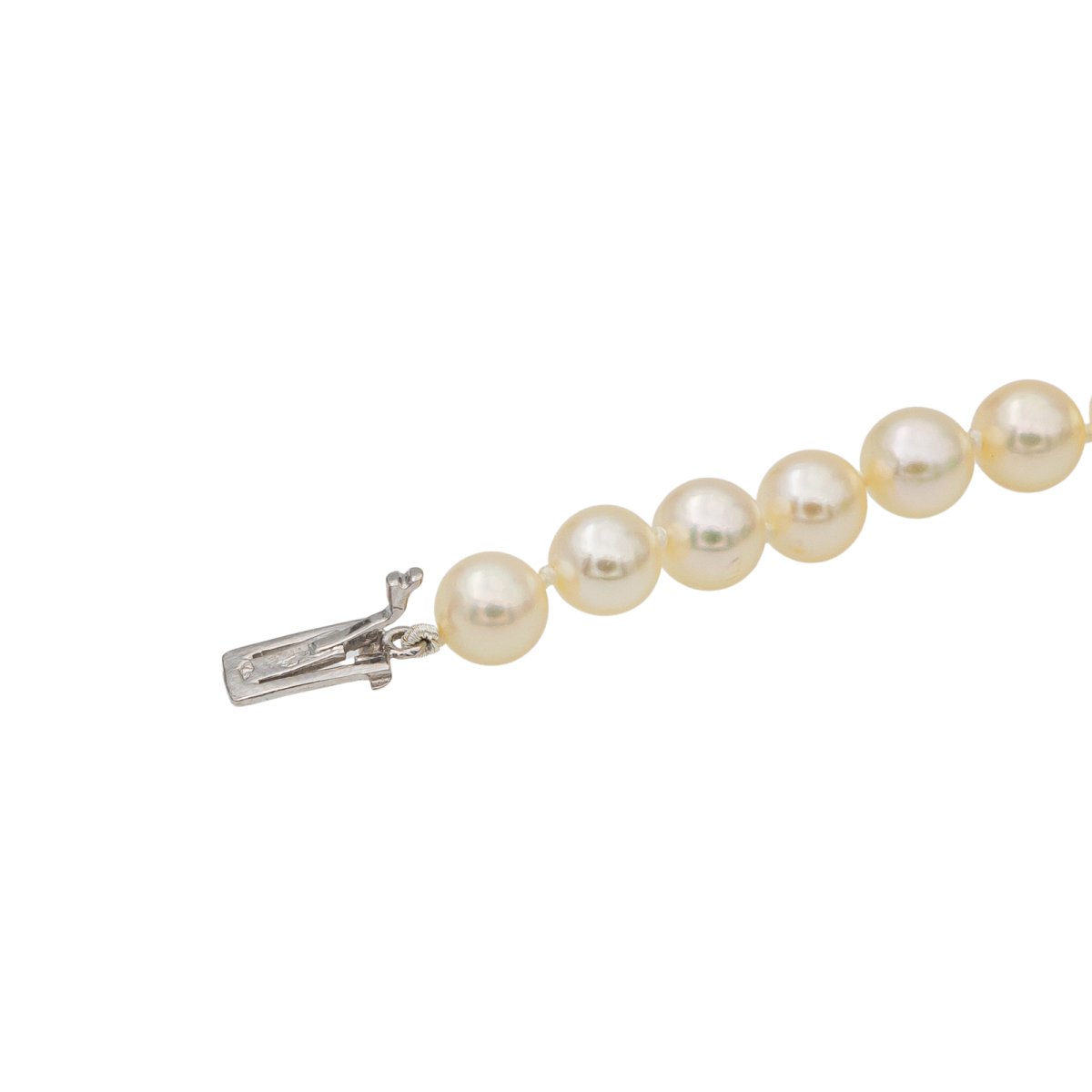 Collier Sautoir or blanc et perles - Castafiore