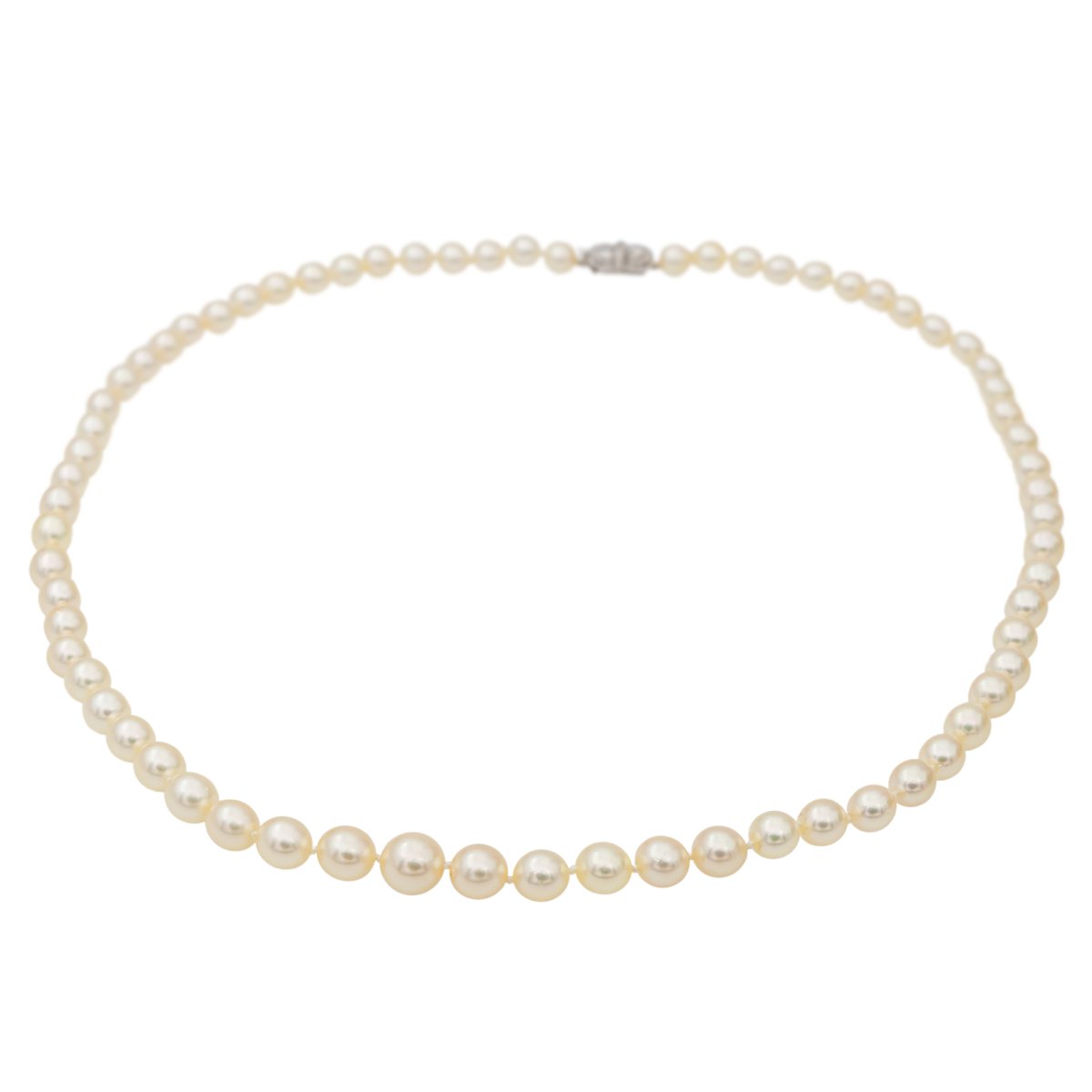 Collier Sautoir or blanc et perles - Castafiore