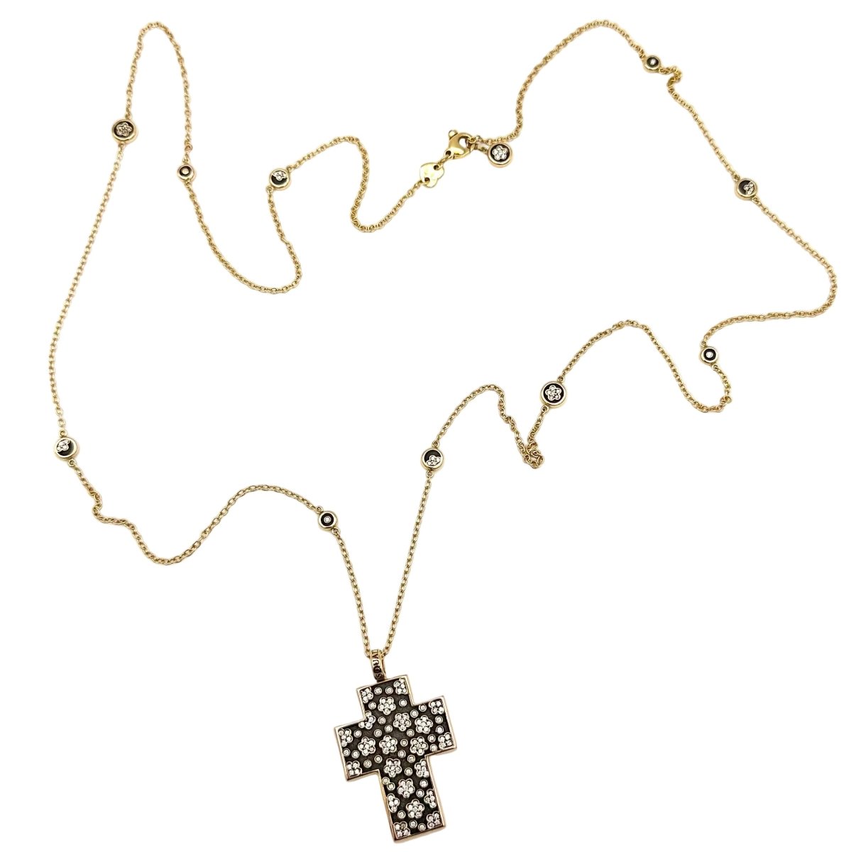 Collier Sautoir PASQUALE BRUNI "Ricami" en or rose, rubis et diamants - Castafiore