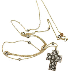 Collier Sautoir PASQUALE BRUNI "Ricami" en or rose, rubis et diamants - Castafiore