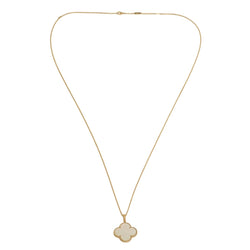 Collier Sautoir VAN CLEEF & ARPELS "Magic Alhambra" en or jaune et nacre - Castafiore