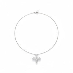 Collier Trèfle en or blanc et diamants - Castafiore