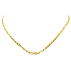 Collier Trilogie Or jaune Diamant - Castafiore