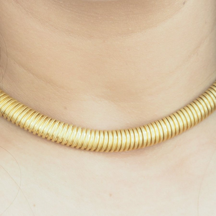 Collier Tubogas en or jaune - Castafiore