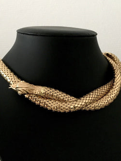 Collier Tubogas en or jaune et diamants - Castafiore