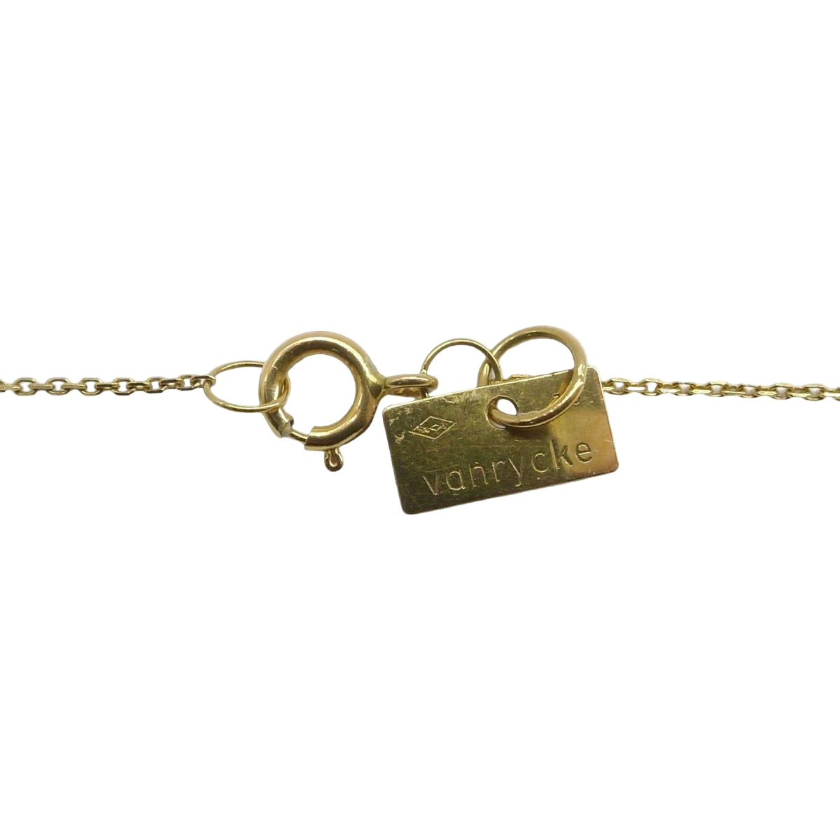 Collier VANRYCKE Initiale abécédaire en or jaune et diamant - Castafiore