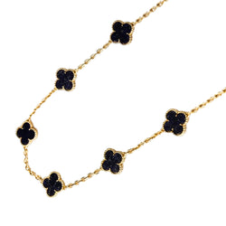 Collier VAN CLEEF & ARPELS Vintage Alhambra en or jaune et lapis-lazuli
