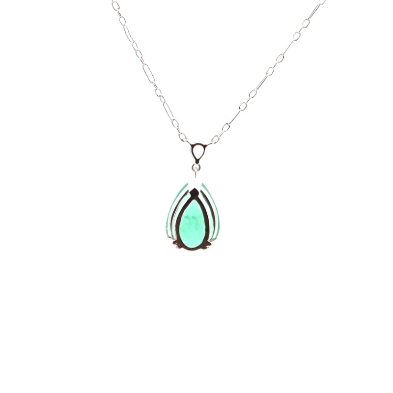 Collier vintage émeraude 3,56cts et diamant - Castafiore