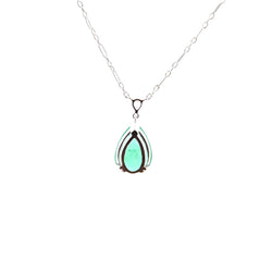 Collier vintage émeraude 3,56cts et diamant - Castafiore