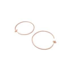 Créoles Messika New Gatsby en or rose avec diamants - Castafiore