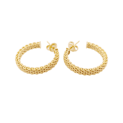 Créoles Tiffany & Co "Somerset" or jaune. - Castafiore