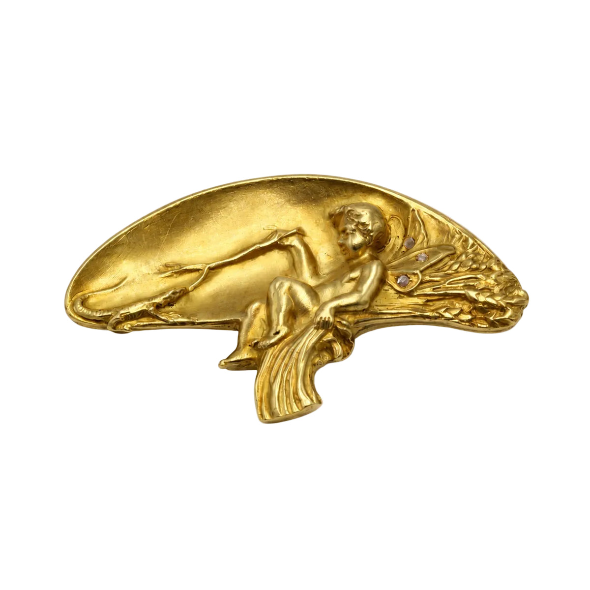 Broche Épingle en or jaune et diamants