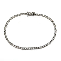 Bracelet Ligne en or blanc et diamants