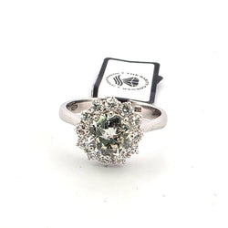 Bague Entourage en or blanc et diamants