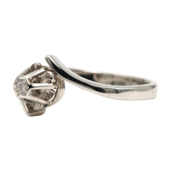 Bague Solitaire en or blanc et diamant