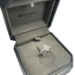 Bague Entourage MESSIKA "Joy" en or blanc et diamants