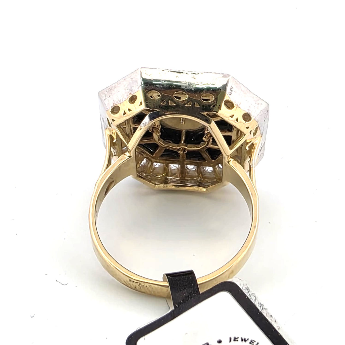 Bague Entourage en or blanc, or jaune et diamatns