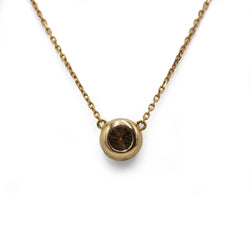 Collier Pendentif en or rose et diamant