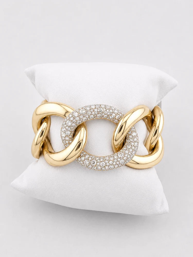 Bracelet POMELLATO "Tango" en or jaune et diamants
